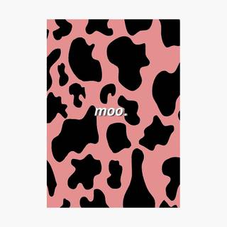 Cow print pink wallpaper