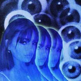 Cybercore blue aesthetic wallpaper