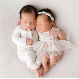 Cute white twins wallpaper