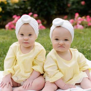 Cute white twins wallpaper