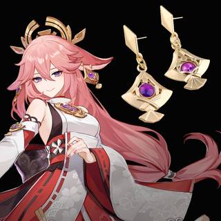 Hu Tao and Venti wallpaper