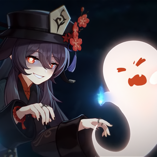 Hu Tao and Venti wallpaper