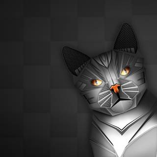 Robot cat wallpaper