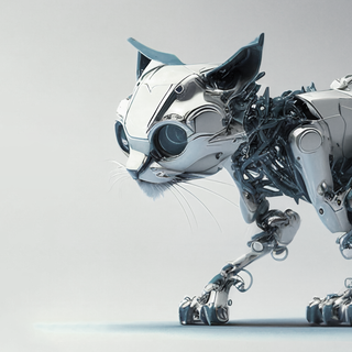 Robot cat wallpaper