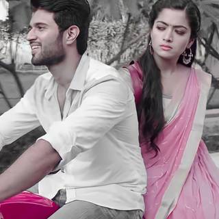 Rashmika Mandanna couple wallpaper