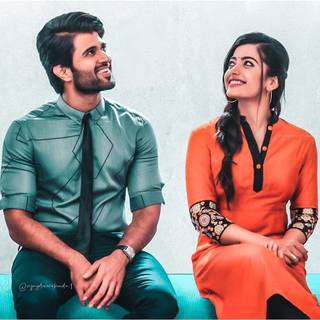 Rashmika Mandanna couple wallpaper