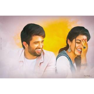 Rashmika Mandanna couple wallpaper