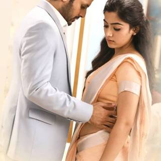 Rashmika Mandanna couple wallpaper