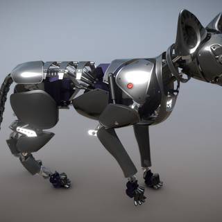 Robot cat wallpaper