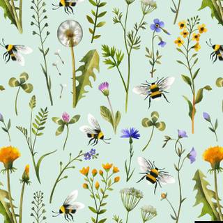 Bee spring aesthetic wallpaper