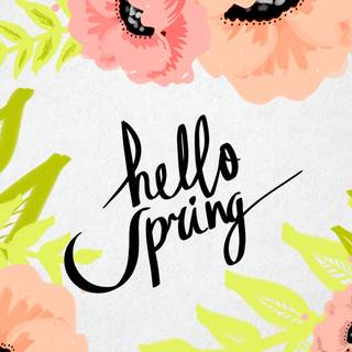 Cozy spring cute wallpaper