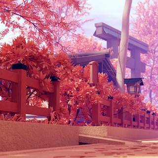 Spring street anime wallpaper