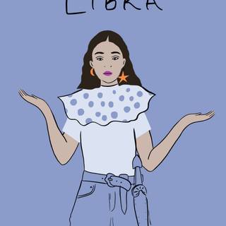 Libra blue wallpaper