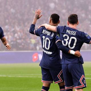 Neymar Messi Mbappe wallpaper