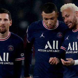 Neymar Messi Mbappe wallpaper