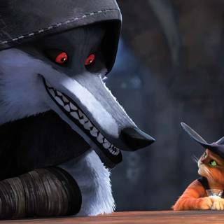 Puss In Boots Wolf sad wallpaper
