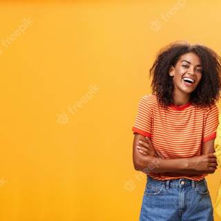 Female and male friends wallpaper