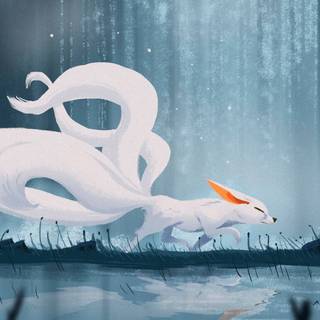 7 tailed fox wallpaper