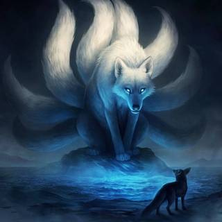 7 tailed fox wallpaper