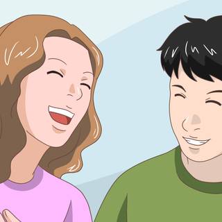 Female and male friends wallpaper