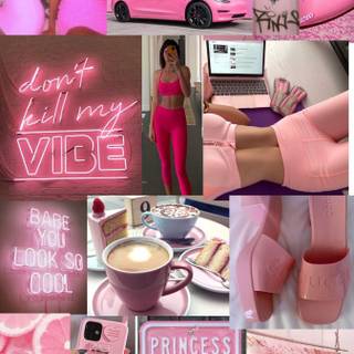 Pink pilates wallpaper