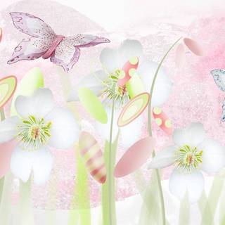 Cute cozy spring wallpaper