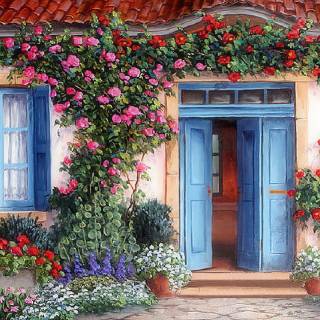 Cute cozy spring wallpaper