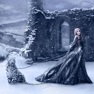 Winter scifi wallpaper