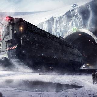 Winter scifi wallpaper