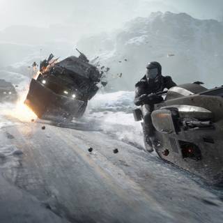 Winter scifi wallpaper