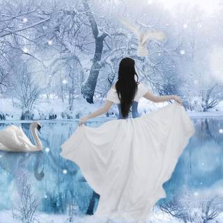 Winter scifi wallpaper