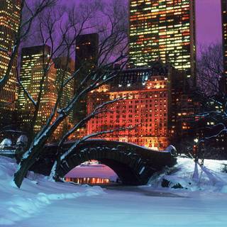Winter aesthetic New York wallpaper