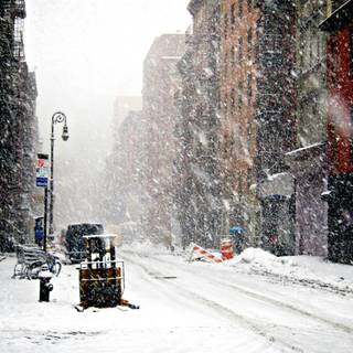 Winter aesthetic New York wallpaper