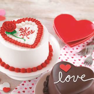 Valentines cakes wallpaper