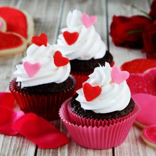 Valentines cakes wallpaper