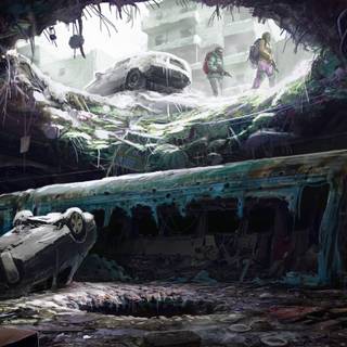 Winter scifi wallpaper