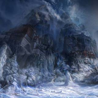 Winter scifi wallpaper