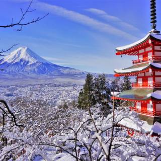 Japan winter desktop wallpaper