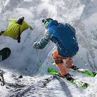 Winter sport ultrawide wallpaper