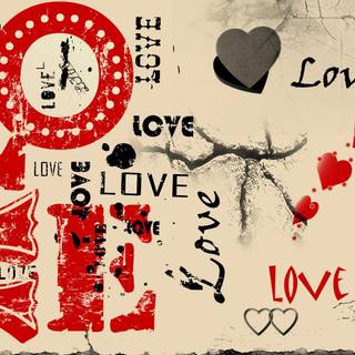 Grunge Valentine wallpaper