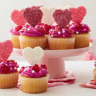 Valentines cakes wallpaper