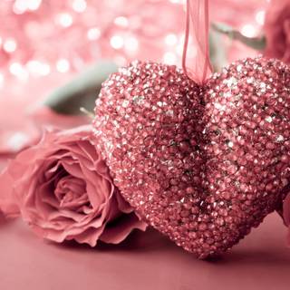 Valentine's Day cute rose wallpaper