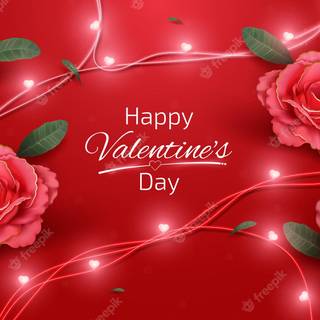 Valentine's Day cute rose wallpaper