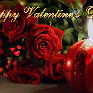 Valentine's Day cute rose wallpaper
