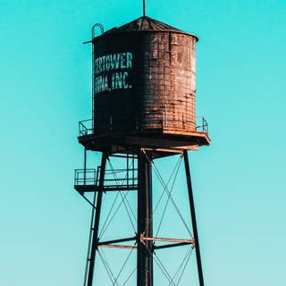 Water tower wallpaper