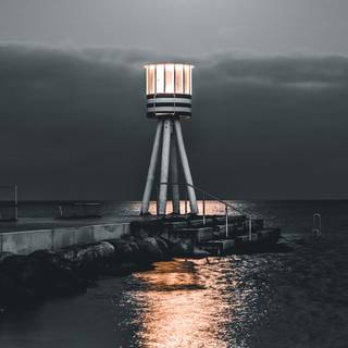 Water tower wallpaper