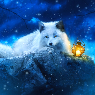 Fantasy fox wallpaper