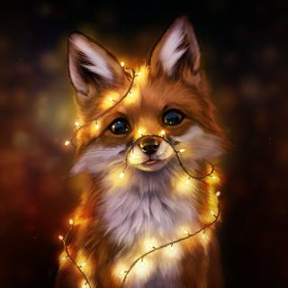 Fantasy fox wallpaper