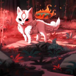 Fantasy fox wallpaper