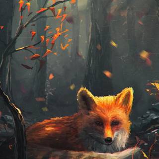 Fantasy fox wallpaper